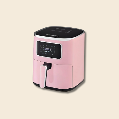Friteuse à air Heinrich's HFR 8216 – Rose, 1450 W, 5 L