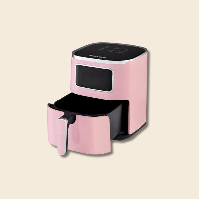 Friteuse à air Heinrich's HFR 8216 – Rose, 1450 W, 5 L