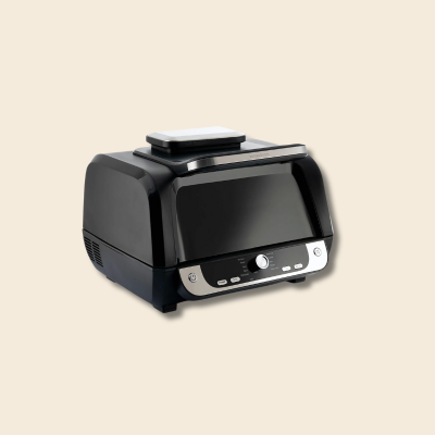 Friteuse à air Innovagoods 12 en 1 – 6 L, 3 400 W, acier noir