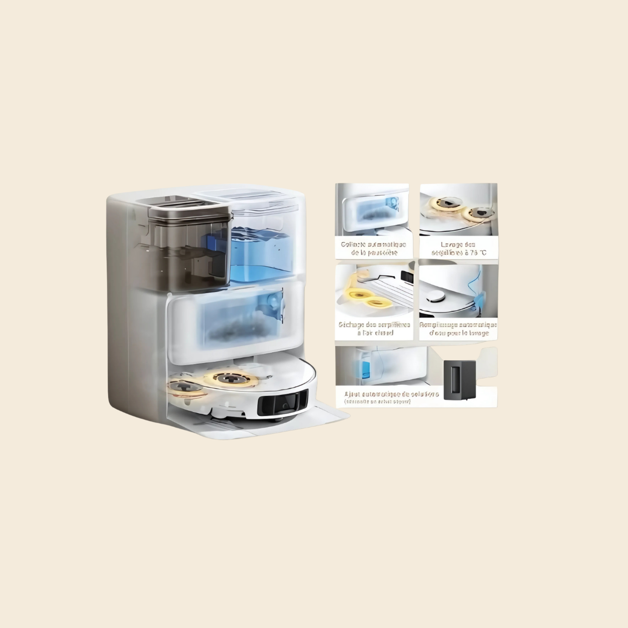 Dreame Robot Aspirateur Dreame P50 Ultra 5200 Mah